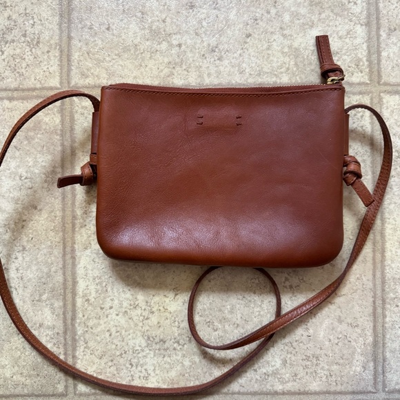 Madewell The Knotted Crossbody Bag Brown Leather - Picture 4 of 6